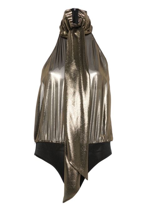 Gold metallic-finish Loulou bodysuit The new arrivals - women THE NEW ARRIVALS | Body | NA00600290362GLD